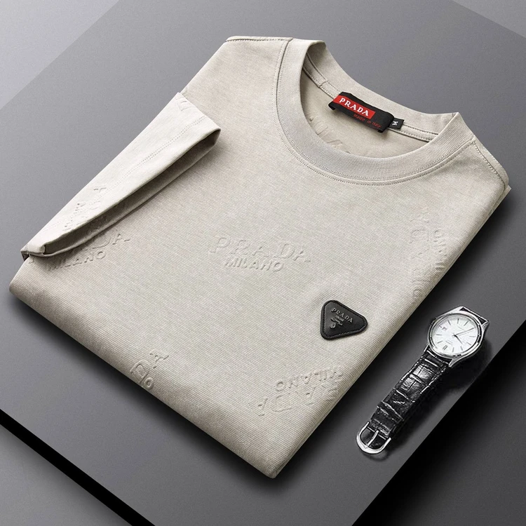 تیشرت برند PRADA نخ پنبه بسیار سبک وتنفس پذیر