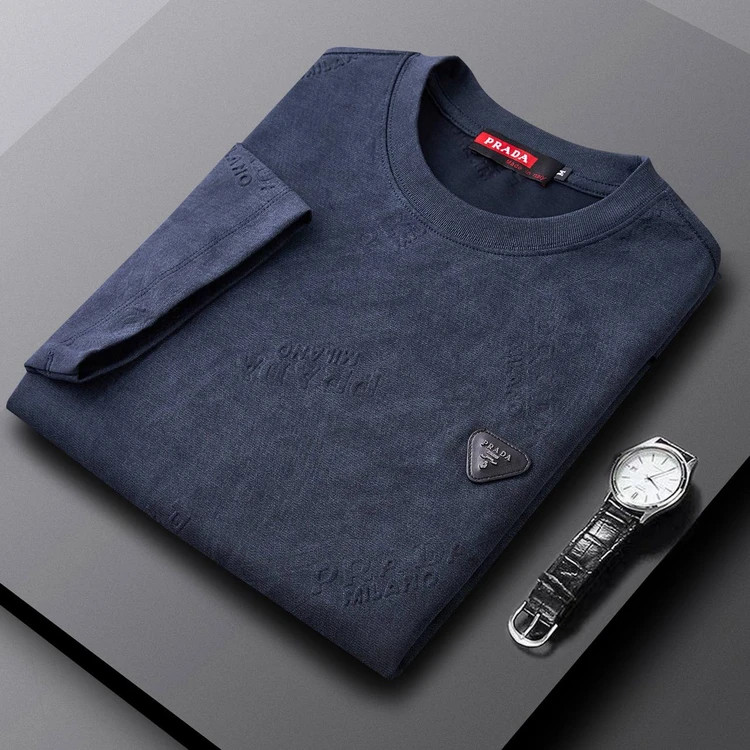 تیشرت برند PRADA نخ پنبه بسیار سبک وتنفس پذیر