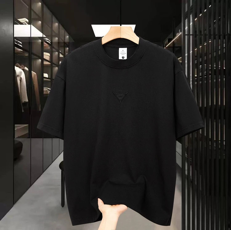 تیشرت یقه گرد وارداتی PRADA نخ پنبه وارداتی مردانه