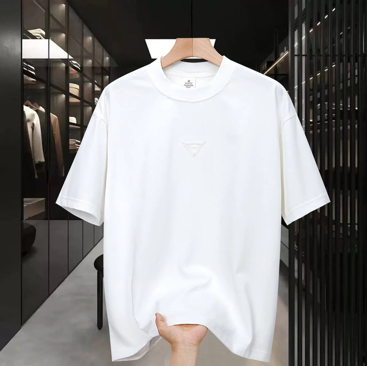 تیشرت یقه گرد وارداتی PRADA نخ پنبه وارداتی مردانه