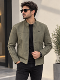 کاپشن چرم سیلیکونی وارداتی مردانه